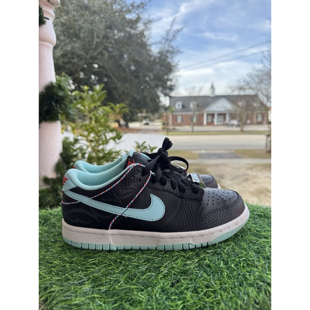 Nike Dunk Low Barber Shop Black‎ Blue Red Youth US Size5Y - DN3351-001